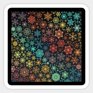 Colored snow Sticker